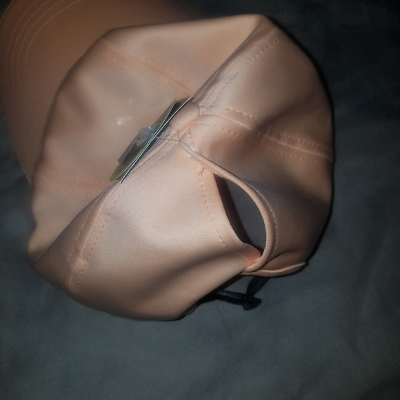 *FINAL*NWT Athletic Works Peach Reflective Ponytail Hat - Picture 5 of 5